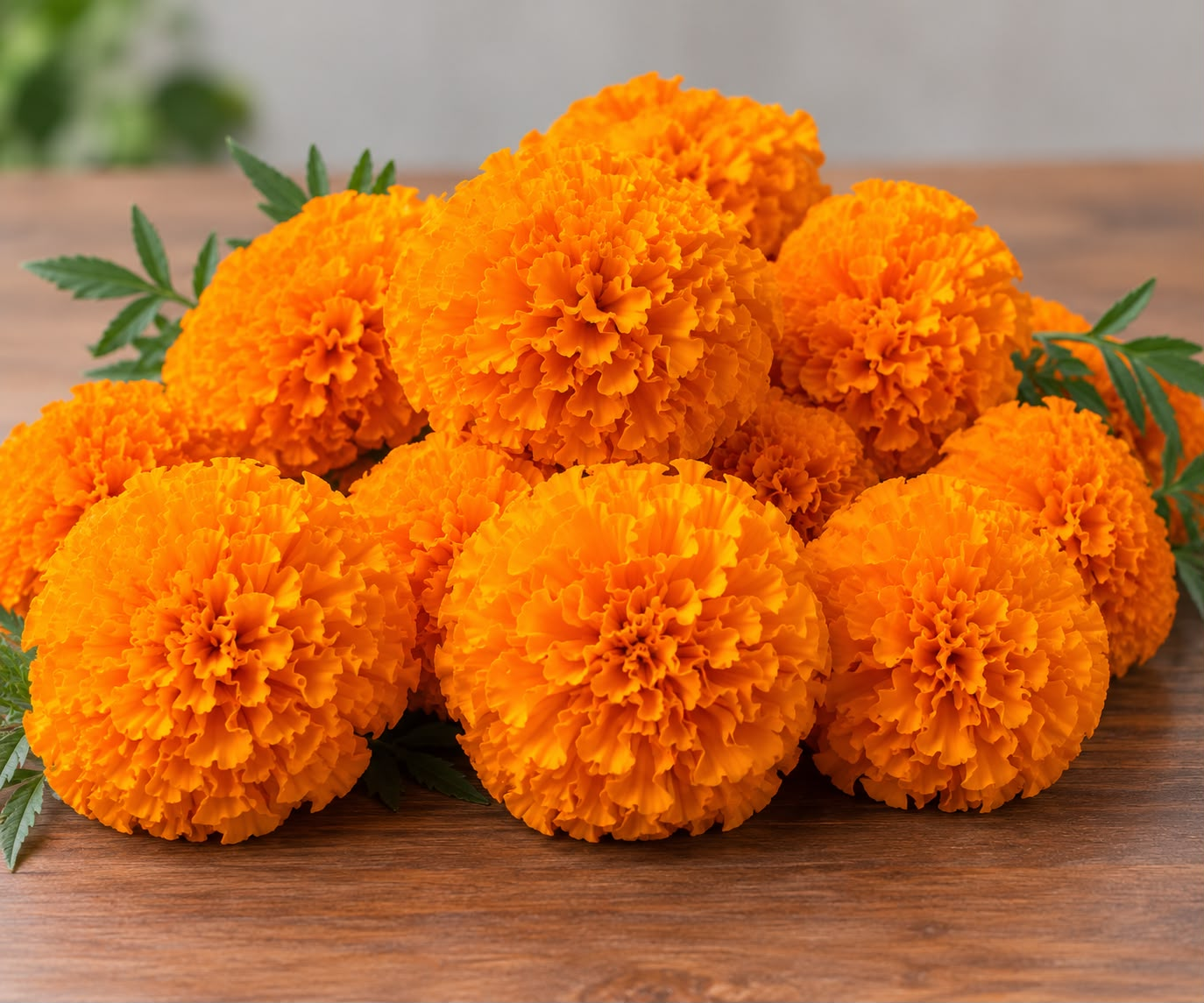 Orange marigolds