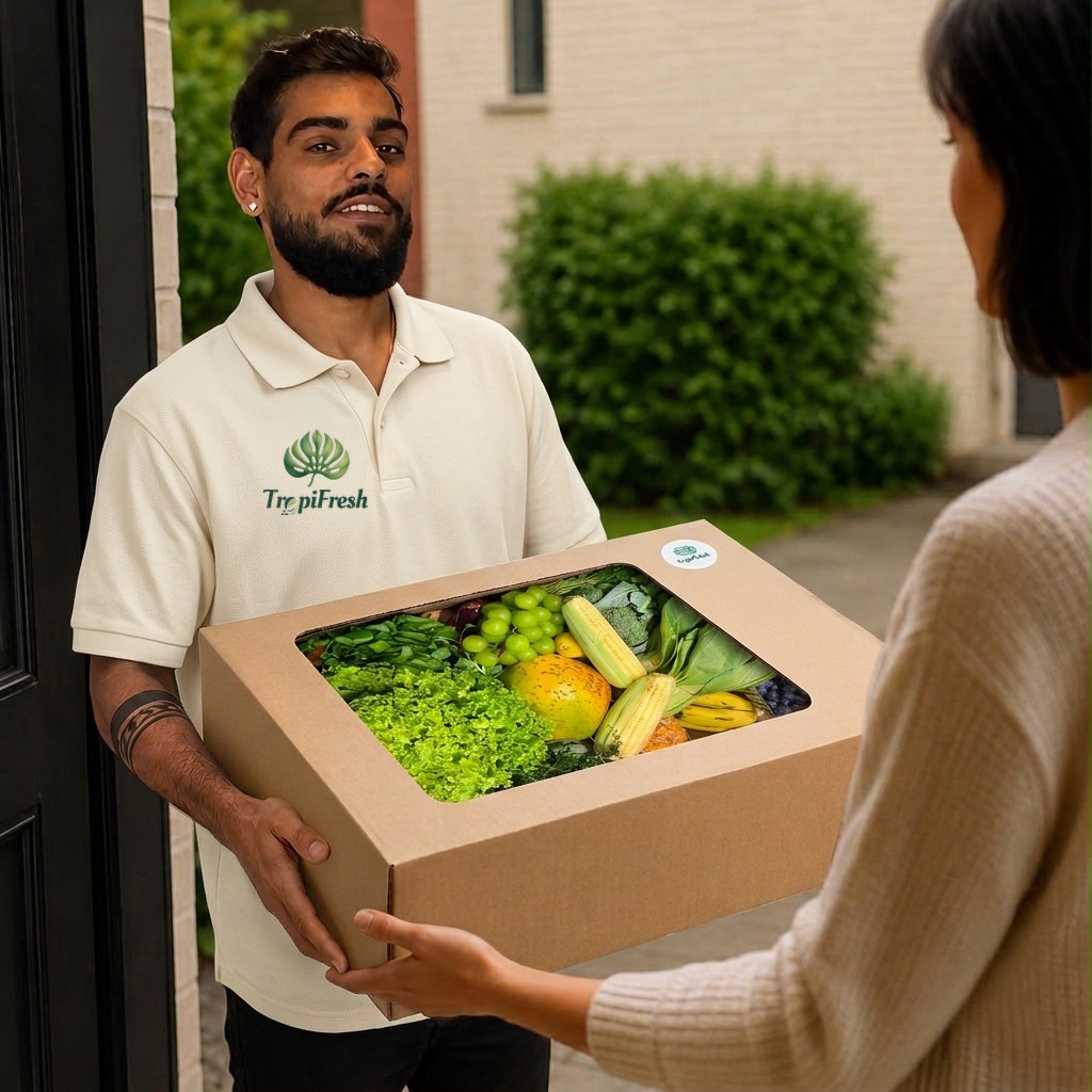 TropiFresh delivery of a fresh produce box